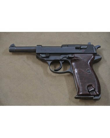 Halbautomatische Pistole, Walter Mod. P 38 Mauser Fertigung Code byf 44,  Kal. 9 mm Luger.