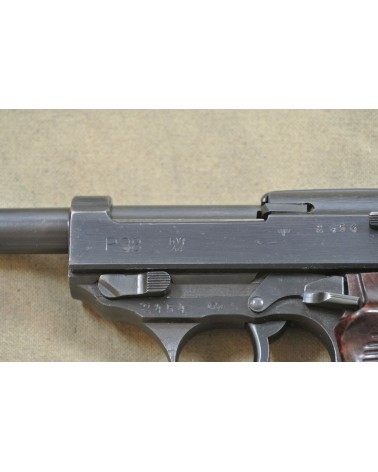 Halbautomatische Pistole, Walter Mod. P 38 Mauser Fertigung Code byf 44,  Kal. 9 mm Luger.