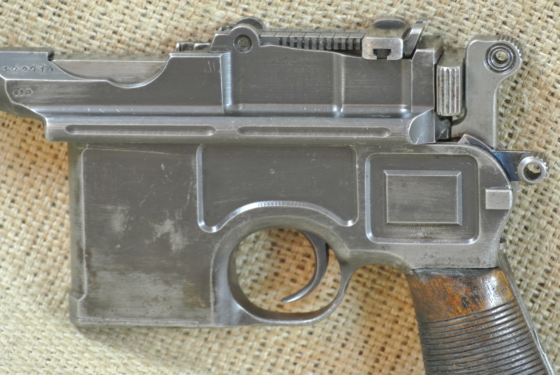 Beriemung Anschlagkasten für Pistole Mauser C96 inkl 