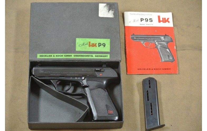 Halbautomatische Pistole, Heckler & Koch Model P 9 S, Kal. 9mm Luger.