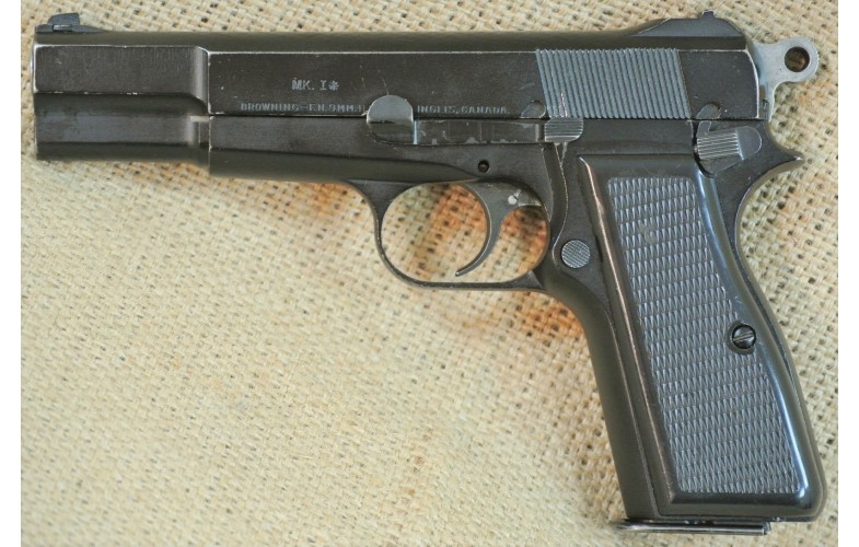 " VERKAUFT " Halbautomatische Pistole, INGLIS Canada (Browning / FN High Power) MK I, Kal. 9mm Luger