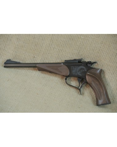 Einzellader Pistole,  Thompson Center Mod. Contender,  Kal. .30-30 mit Wechselläufen im Kal. .222Rem., u. .22lr. -