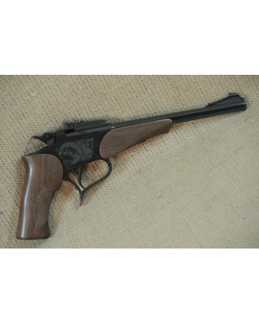 Einzellader Pistole,  Thompson Center Mod. Contender,  Kal. .30-30 mit Wechselläufen im Kal. .222Rem., u. .22lr. -