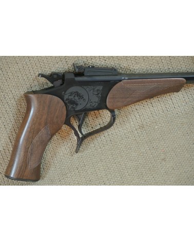 Einzellader Pistole,  Thompson Center Mod. Contender,  Kal. .30-30 mit Wechselläufen im Kal. .222Rem., u. .22lr. -