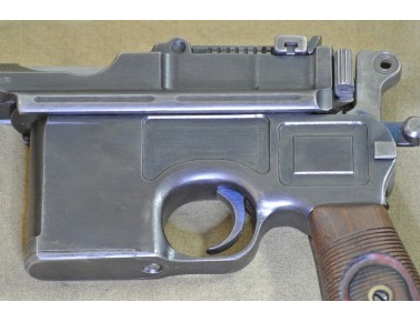 Halbautomatische Pistole, Mauser Mod. C96 Rote Neun,  Kal. 9mm Luger.