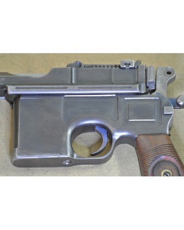 Halbautomatische Pistole, Mauser Mod. C96 Rote Neun,  Kal. 9mm Luger.