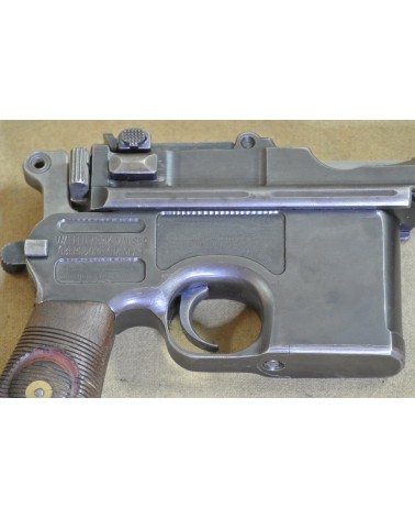 Halbautomatische Pistole, Mauser Mod. C96 Rote Neun,  Kal. 9mm Luger.