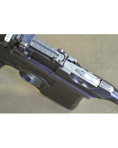Halbautomatische Pistole, Mauser Mod. C96 Rote Neun,  Kal. 9mm Luger.