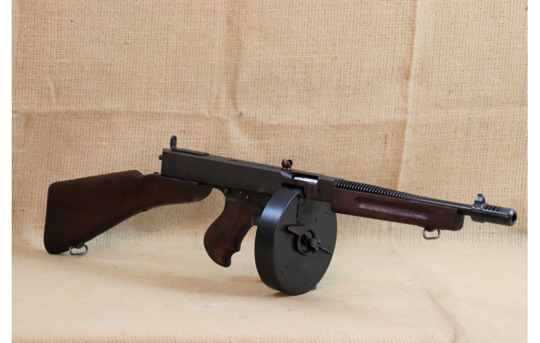 " VERKAUFT " Originale Thompson US Model 1928A1 (SLK Tom28) mit 10 Schuss Trommelmagazin, Kal. 45Auto.