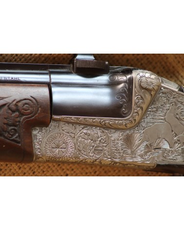 Doppelbüchse Heym, Kal. 30-06, mit Austauschlauf Bockbüchsflinte Kal. 12/70 – 5,6x57R. - Bild 5