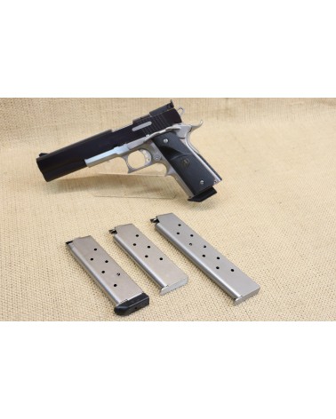 Halbautomatische Pistole, Peters Stahl, 6 Zoll, Kal. .45 Auto, inkl. 4 Magazine