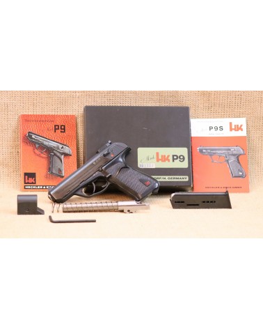 Halbautomatische Pistole, Heckler & Koch Model P 9 S Sport mit Wechsellauf, Kal. 9mm Luger.