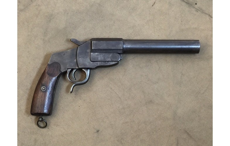 Einläufige Signalpistole GM (Merkel), Modell Hebe,l Kal. 4 Einläufige Signalpistole GM (Merkel), Modell Hebe,l Kal. 4