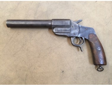 Einläufige Signalpistole GM (Merkel), Modell Hebe,l Kal. 4 Einläufige Signalpistole GM (Merkel), Modell Hebe,l Kal. 4