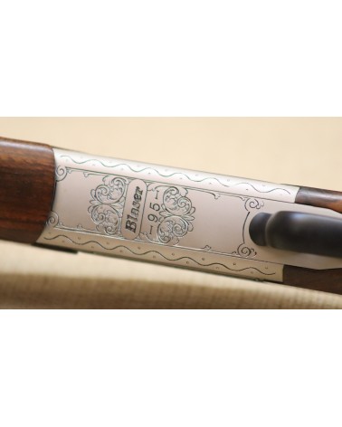Bockbüchsflinte, Blaser B 95 Luxus, Kal. .30R Blaser - 16/70, Handspanner - Bild 12