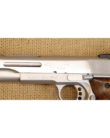 Halbautomatische Pistole, Springfield Mod. 1911-A1, 6 Zoll Briley-Lauf, Kal. 9mm Luger. - Bild 8