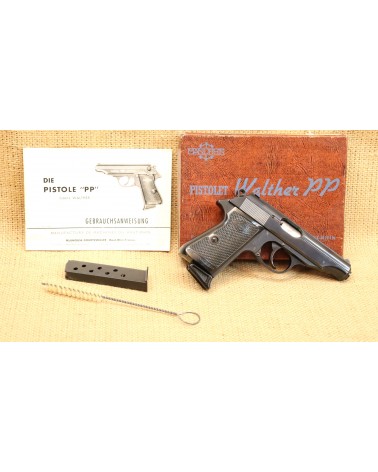 Halbautomatische Pistole, Manurhin (Walther) PP, Kal. 7,65 Browning.