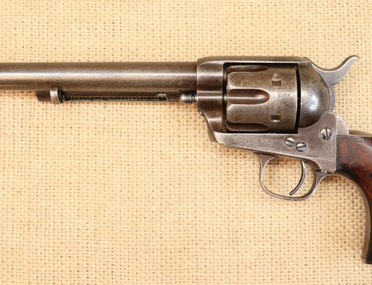 " VERKAUFT " Colt Mod. 1873, Kal. .45 Colt, US Cavalry Model, D.F.C., New Jersey State Issue