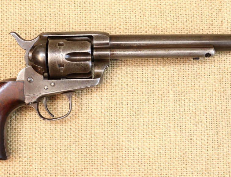 " VERKAUFT " Colt Mod. 1873, Kal. .45 Colt, US Cavalry Model, D.F.C., New Jersey Stae Issue