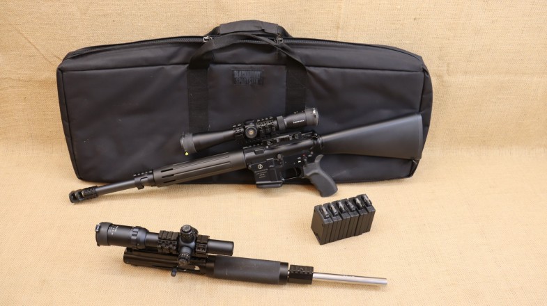 Schmeisser AR15, Ultramatch, Kal. .223 Rem. inkl. Luvo Wechselsystem Kal. 22lr.