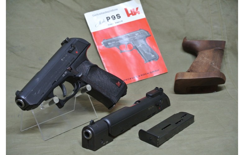 Halbautomatische Pistole, Heckler & Koch Model P 9 S Sport, Kal. 9mm Luger.