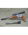 Einzellader Pistole,  Thompson Center Mod. Contender,  Kal. .44RemMag., u. Wechsellauf Kal. .22 lr.