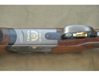 Bockdoppelflinte (Trapp), Beretta Italien, Modell 682 Gold E,  Kal. 12/70.