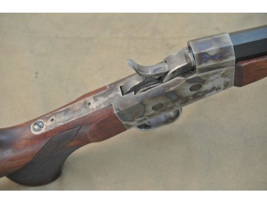 Pedersoli Rolling Block Greedmore, Kal. .45-70, mit Diopter in orig. Verpackung.