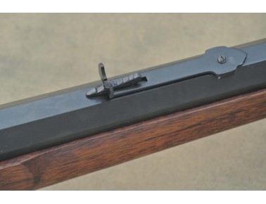 Pedersoli Rolling Block Greedmore, Kal. .45-70, mit Diopter in orig. Verpackung.