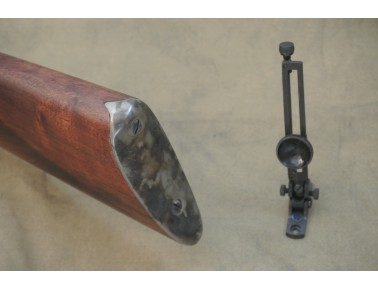 Pedersoli Rolling Block Greedmore, Kal. .45-70, mit Diopter in orig. Verpackung.