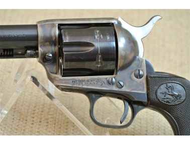 Revolver, Colt Mod. 1873,  4 3/4 Zoll Lauf , Kal. .45 Colt, Baujahr 1958, mit Original Hollywood Holster aus dieser Zeit.