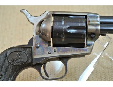 Revolver, Colt Mod. 1873,  4 3/4 Zoll Lauf , Kal. .45 Colt, Baujahr 1958, mit Original Hollywood Holster aus dieser Zeit.